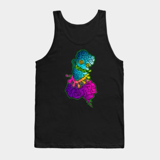 Blue brain eating guy Tank Top